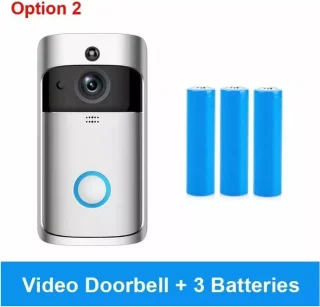 T Ring Video Deurbel V5 Draadloos Zilver met Accu en Binnenbel