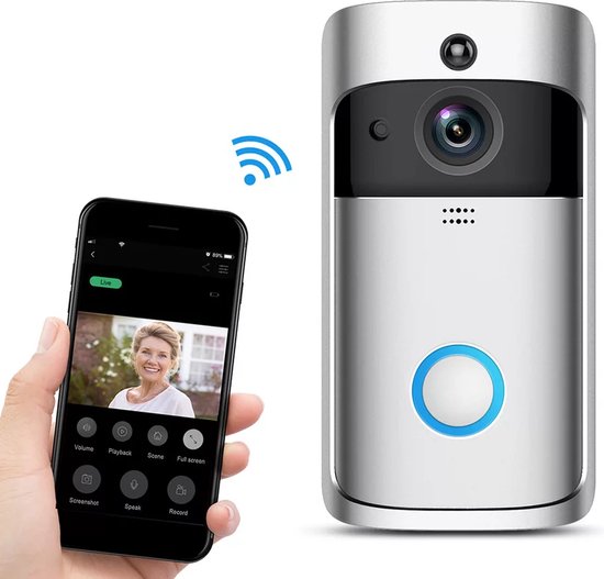 T Ring Video Deurbel V5 Draadloos Zilver met Accu en Binnenbel review