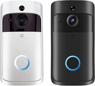 T Ring Video Deurbel v5 Draadloos Zwart met 2 Binnenbellen