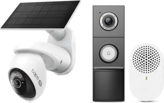 Tapo C660 beveiligingscamera buiten op zonne-energie + D235 video deurbel