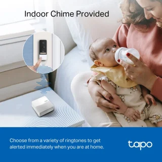 Tapo D230S1 draadloze video deurbel 2K 5MP inclusief hub