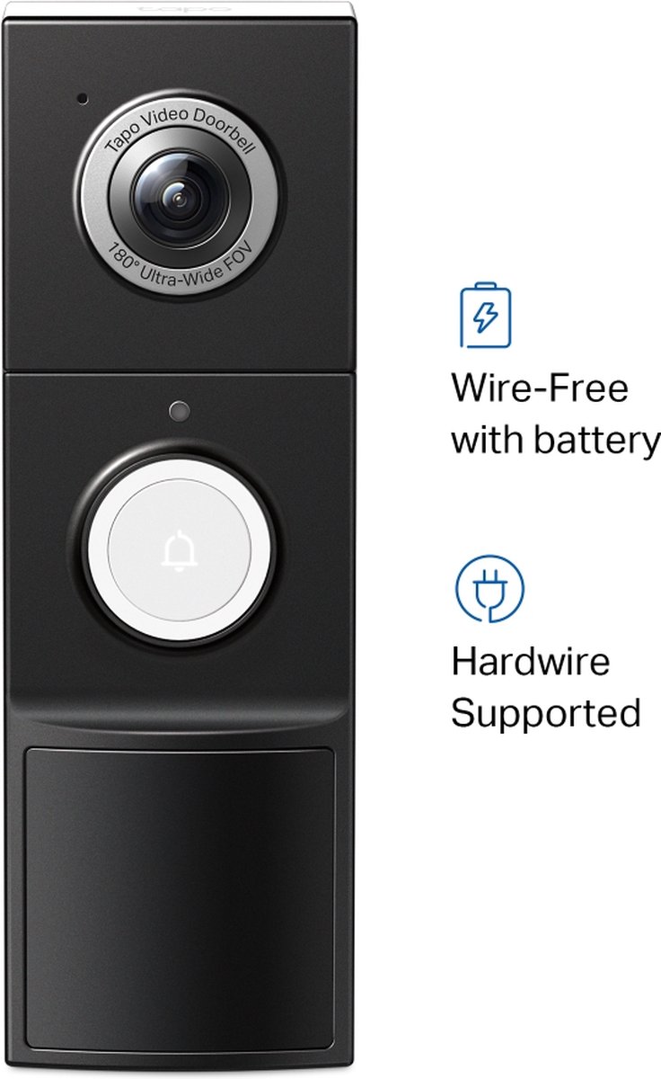 Tapo D235 Video Deurbel 2K 5MP Inclusief Chime