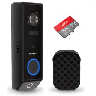 TECEYE Videodeurbelcamera: scherpe 2K-video met slimme dubbele camera