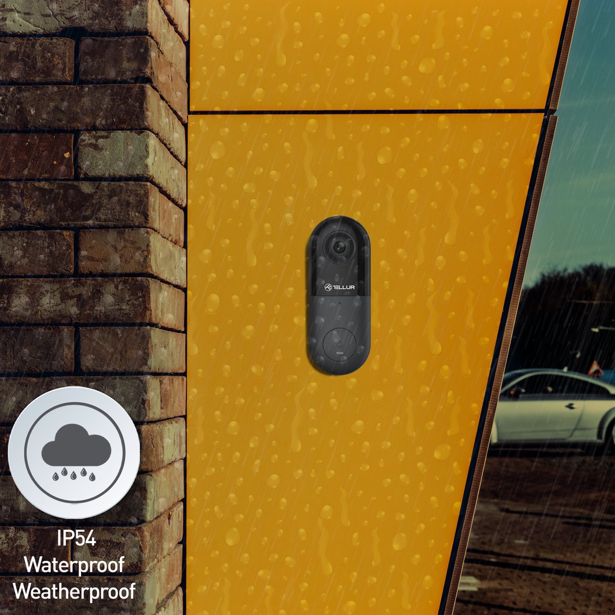 Tellur Smart WiFi Video Deurbel Zwart