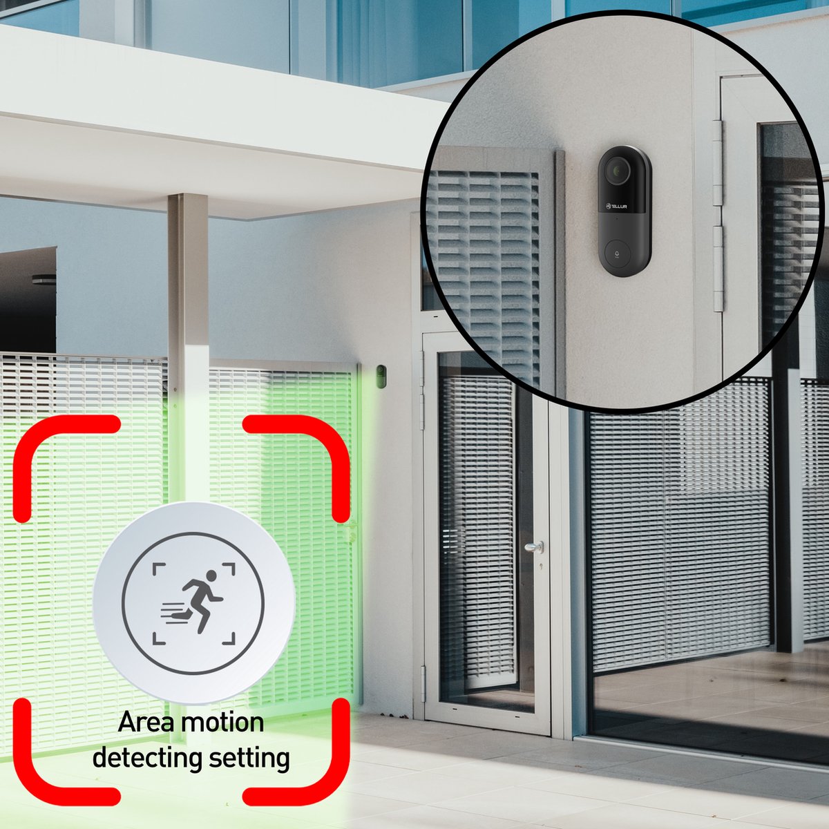 Tellur Smart WiFi Video Deurbel Zwart