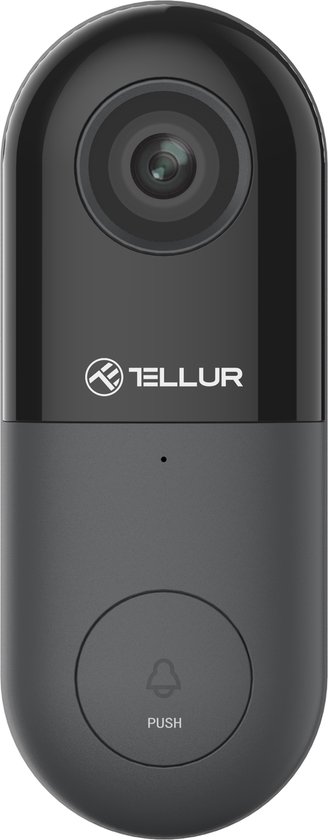 Tellur Smart WiFi Video Deurbel Zwart