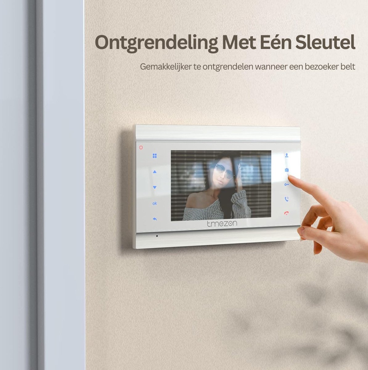 Tmezon Deurbel Met Camera En 2 Binnenschermen