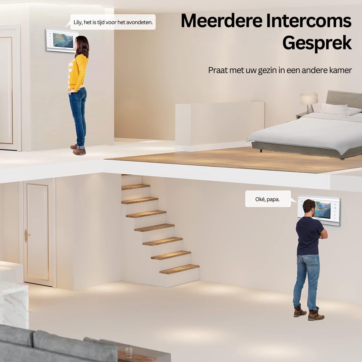 Tmezon Deurbel Met Camera En 2 Binnenschermen