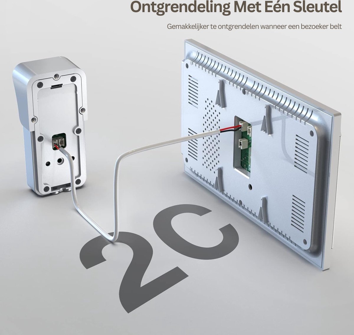 Tmezon Deurbel Met Camera En 2 Binnenschermen