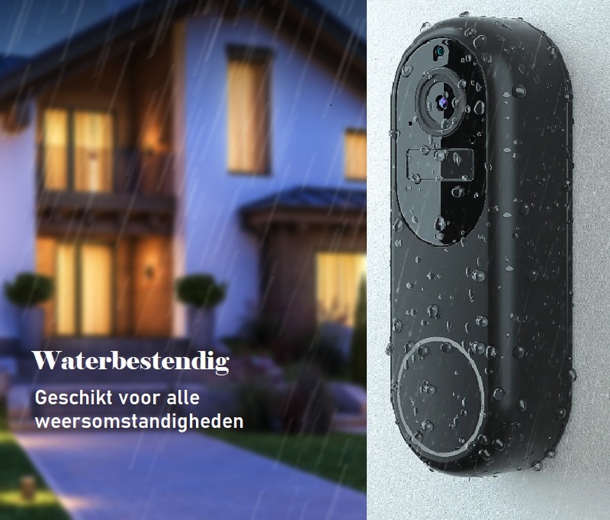 Tuya Video Deurbel 1080P Draadloos Met Camera en WiFi