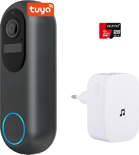 Tuya Video Deurbel 1080P Draadloos Met Camera en WiFi