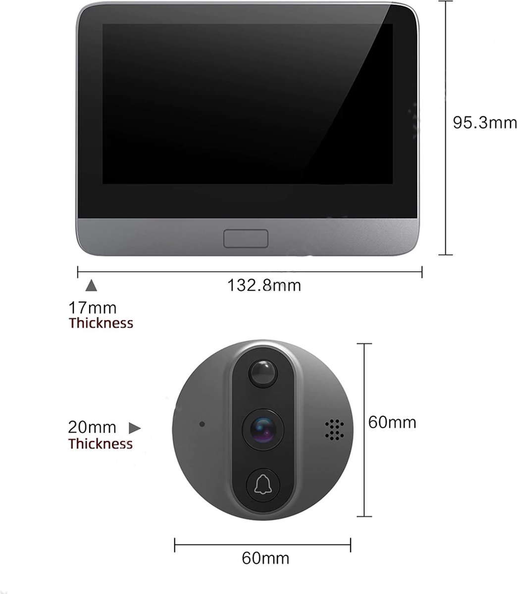 Tuya Wifi Video Intercom Draadloze Deurbel voor Thuis en Appartement