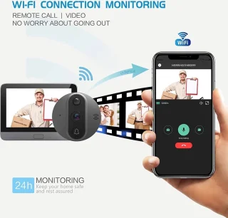 Tuya Wifi Video Intercom Draadloze Deurbel voor Thuis en Appartement