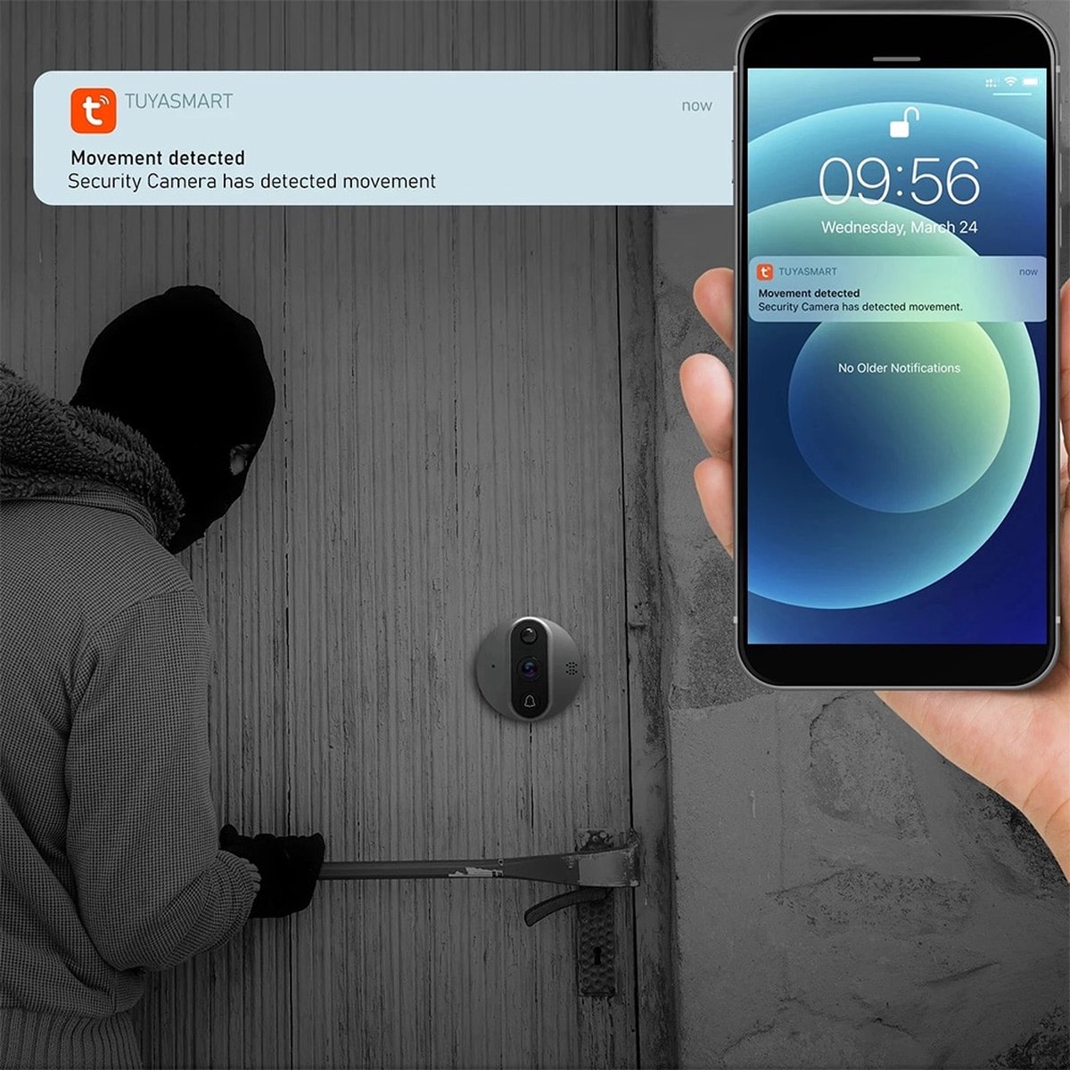 Tuya Wifi Video Intercom Draadloze Deurbel voor Thuis en Appartement