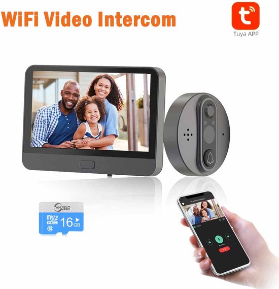 Tuya Wifi Video Intercom Draadloze Deurbel voor Thuis en Appartement