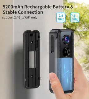 Video Deurbel Camera Slim WiFi - Draadloze Deurbel met App