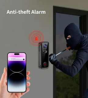 Video Deurbel Camera Slim WiFi - Draadloze Deurbel met App