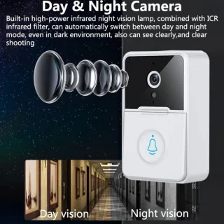 Video Deurbel Camera WiFi Slim Draadloos Met App Two-Way Audio Night Vision