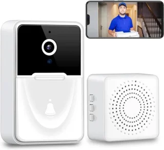 Video Deurbel Camera WiFi Slim Draadloos Met App Two-Way Audio Night Vision