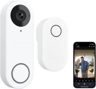 Video Deurbel Camera Wifi Slim Draadloos Met App Two-Way Audio