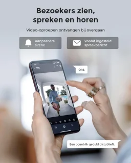 Video Deurbel Camera Wifi Slim Draadloos Met App Two-Way Audio