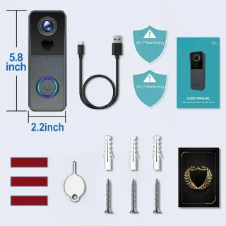 Video Deurbel Camera WiFi - Slimme Draadloze Deurbel