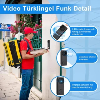 Video Deurbel Camera WiFi Slimme Draadloze Deurbel