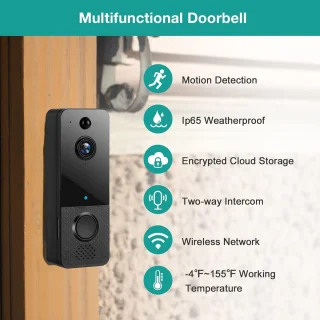 Video Deurbel Camera WiFi Tweeweg Audio Nachtzicht Slimme Beveiliging