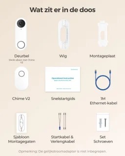 Video Deurbel Camera WiFi Veiligheid App Draadloos Smart