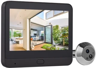 Praktische deurspion met video — eenvoudig te monteren, direct zicht op je voordeur