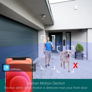 Video Deurbel Draadloos met Camera en App - Geen Abonnement - WiFi Veiligheidsdeurbel