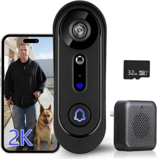 Video Deurbel Draadloos met Camera en App - Geen Abonnement - WiFi Veiligheidsdeurbel