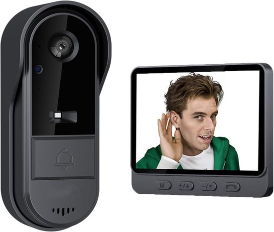Video deurbel draadloos met camera en app - slimme WiFi deurbel