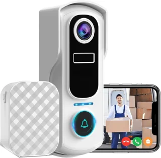 Video Deurbel Draadloos met Camera en App - Slimme WiFi Deurbel zonder Abonnement