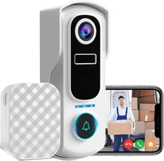 Video Deurbel Draadloos met Camera en App - Slimme WiFi Deurbel zonder Abonnement