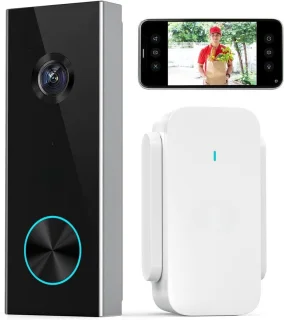Video deurbel draadloos met camera en app zonder abonnement