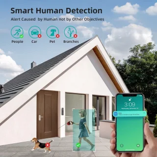 Video deurbel draadloos met camera en app zonder abonnement