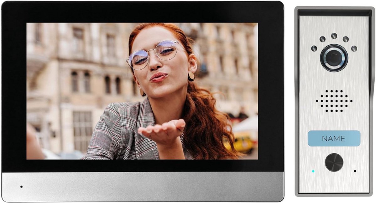 De Video deurbel draadloos met camera voor smartphone en tablet in één oogopslag