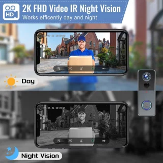 Video deurbel draadloos met camera WiFi smart app zonder abonnement