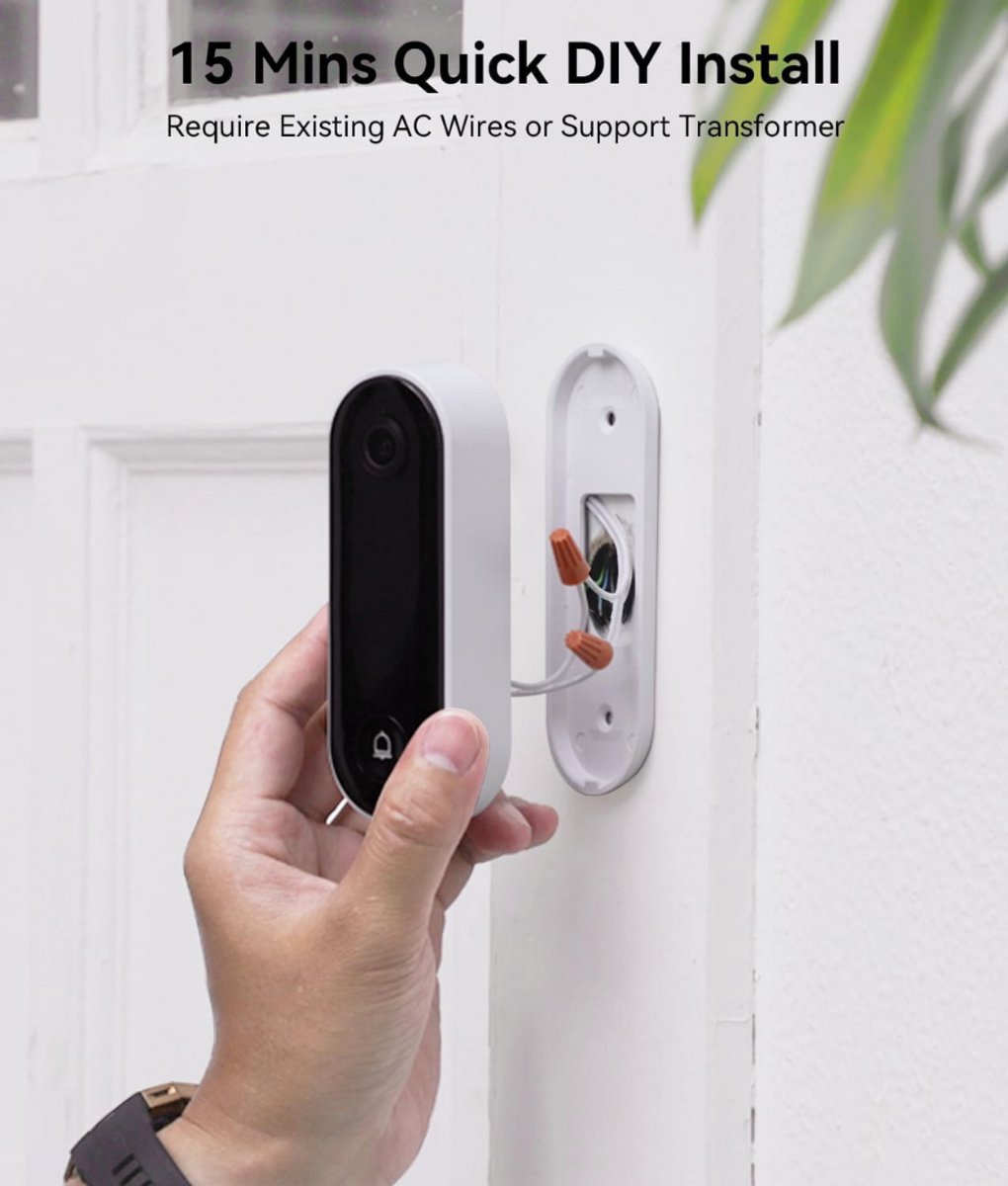 Video Deurbel Draadloos WiFi met Camera en App