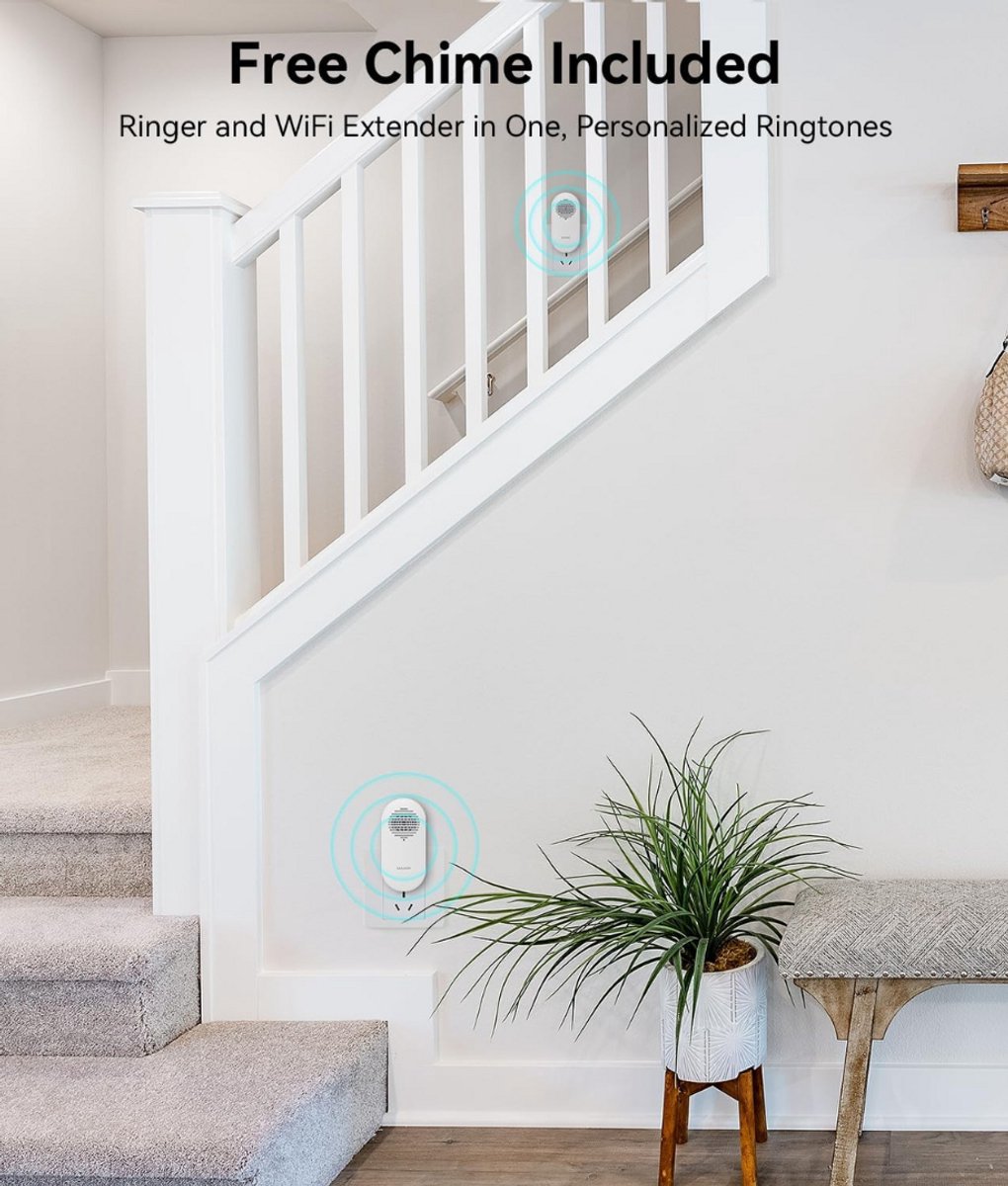 Video Deurbel Draadloos WiFi met Camera en App