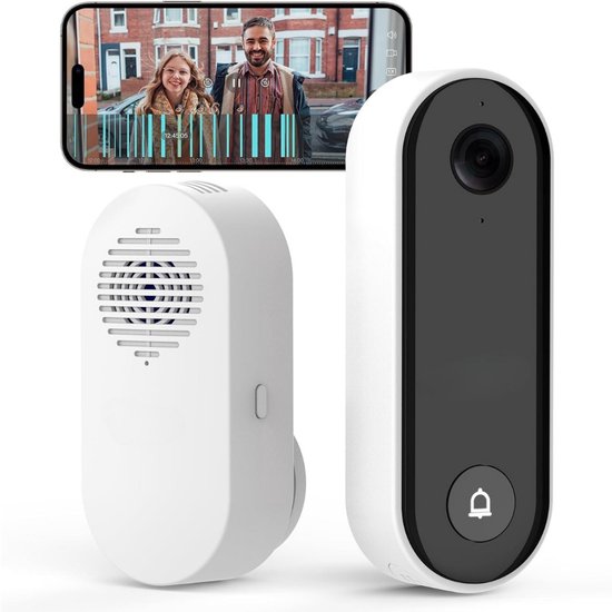 Video Deurbel Draadloos WiFi met Camera en App