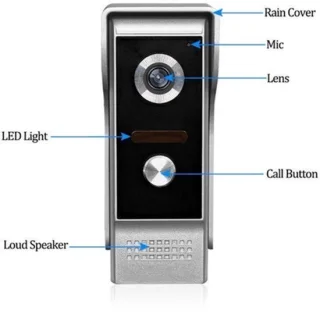Video deurbel intercom 7 inch display