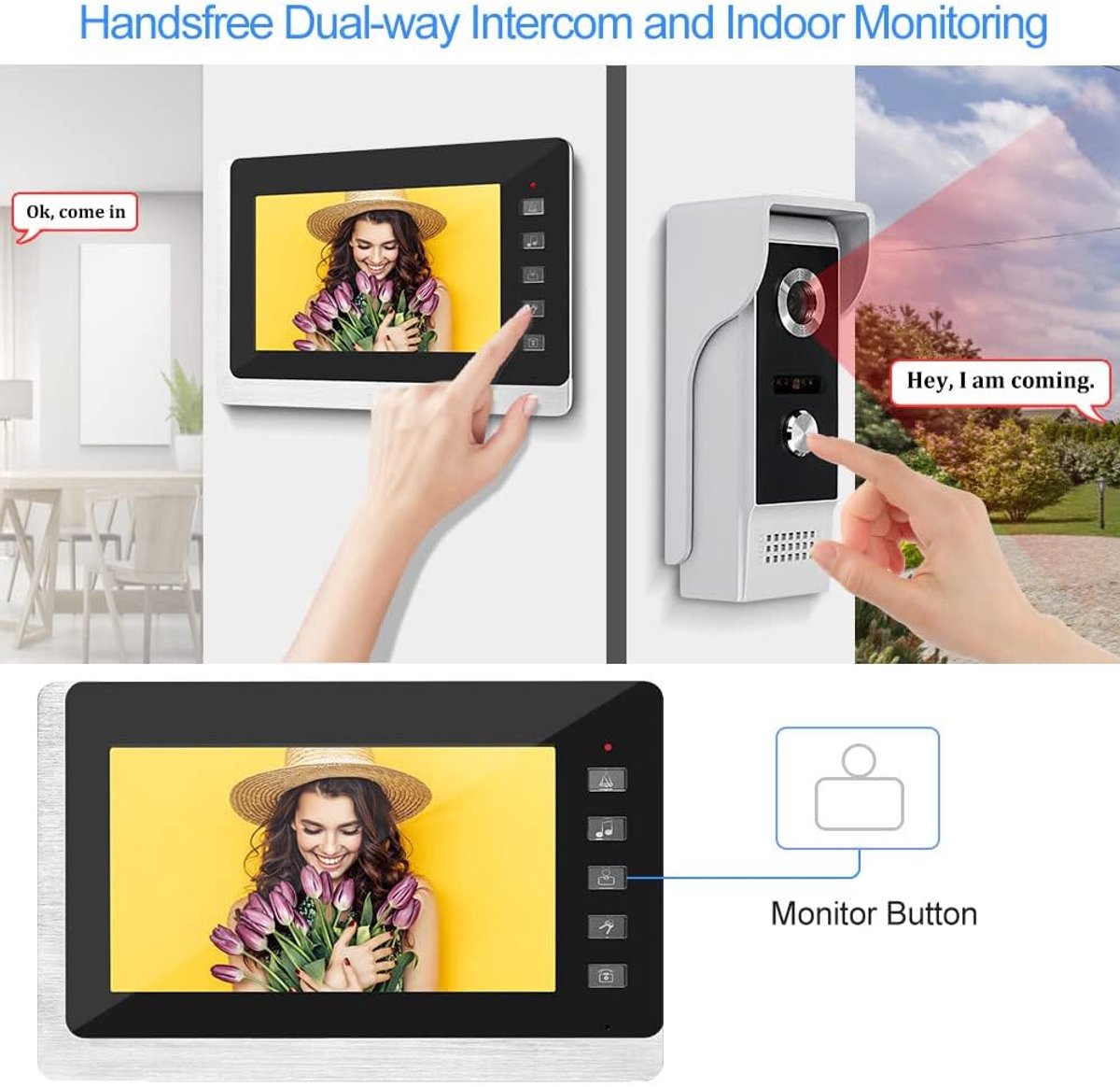 Video deurbel met camera draadloos wifi met app slimme deurbel