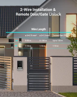 Video deurbel met camera WiFi - Beveiligingscamera met app