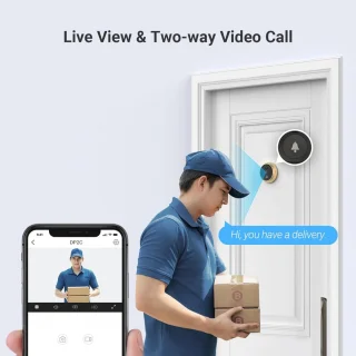 Video deurbel met camera WiFi - Slimme draadloze deurbel met app