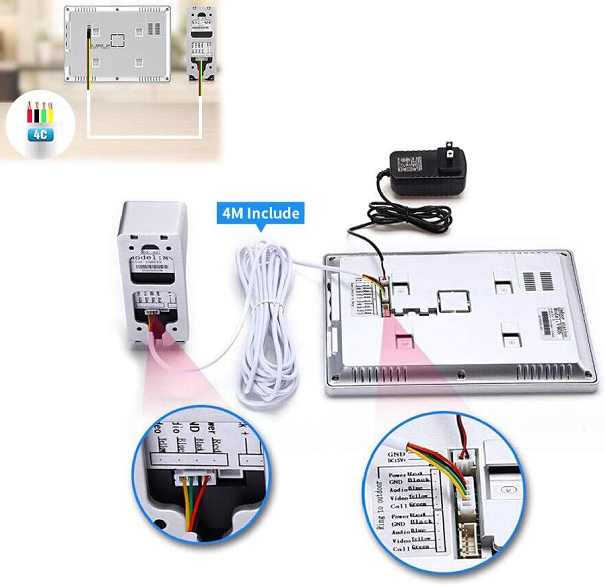 Video deurbel met camera wifi smart home