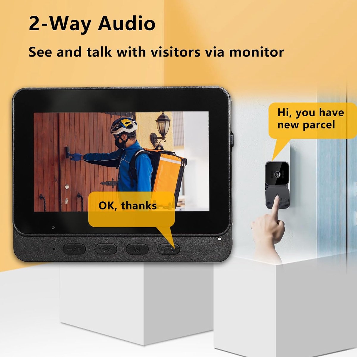 Video Deurbel WiFi Camera Draadloos Slim