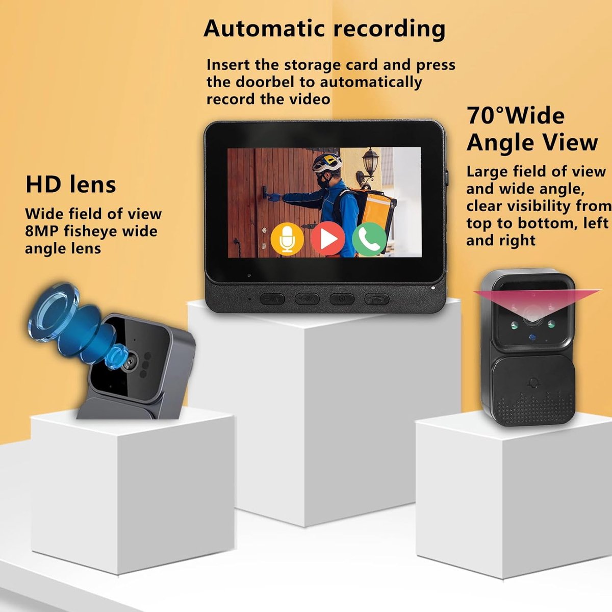 Video Deurbel WiFi Camera Draadloos Slim