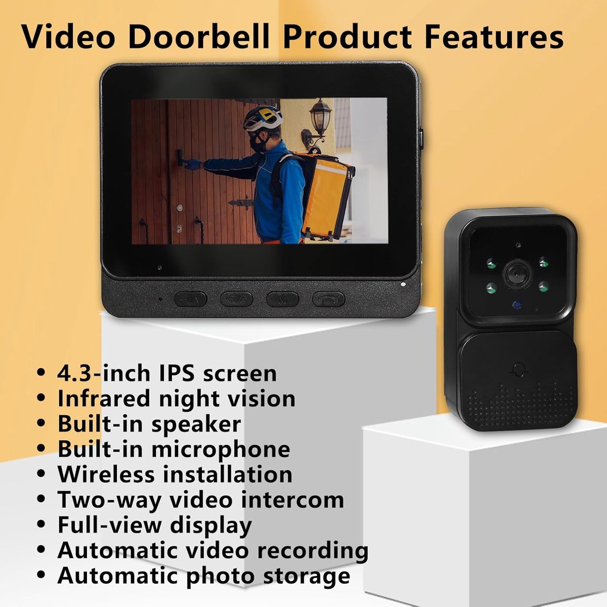 Video Deurbel WiFi Camera Draadloos Slim